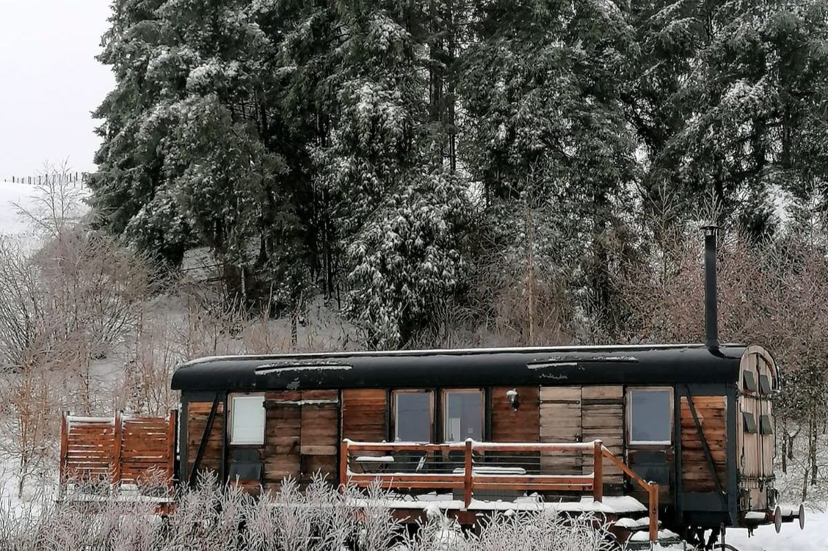 rewilding, seclusion, adults, accomodation. Unique tiny home