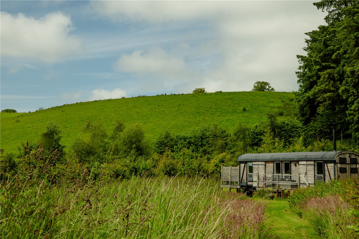 Outdoor wood fired bath. Big enough for two. Lie back and dream